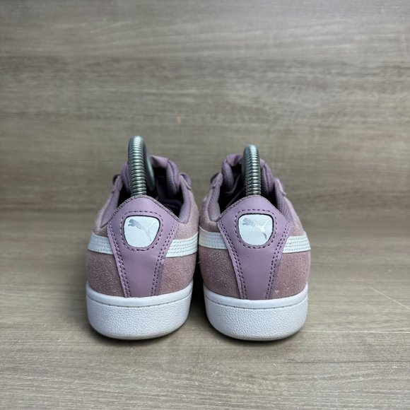 Puma Suede Sneakers Women's Size 8 Light Purple White Shoes - Picture 4 of 7